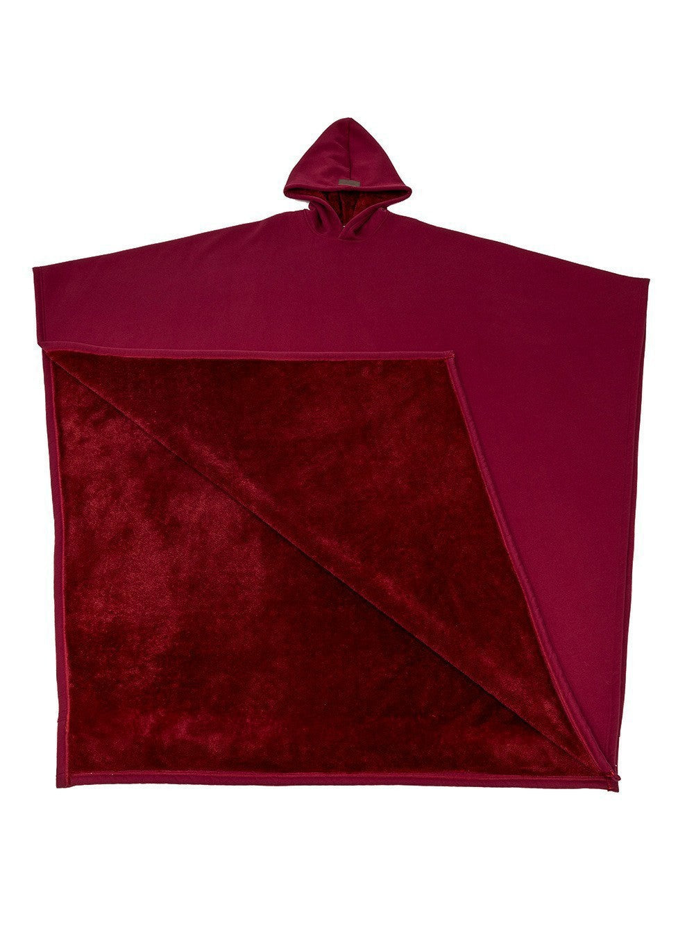 Loose cloak with hood
