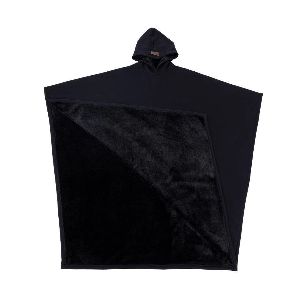 Loose cloak with hood