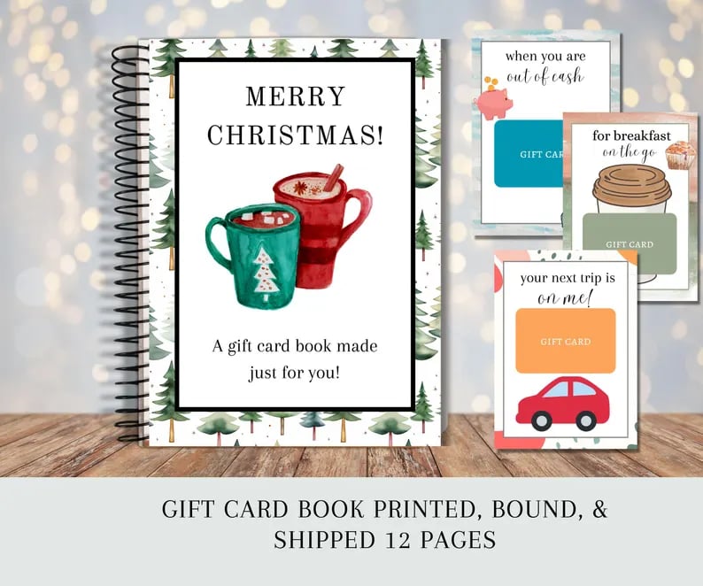 🎄📚Christmas Gift Card Book 🎁Surprises On Every Page📚Hardcover & Durability Line