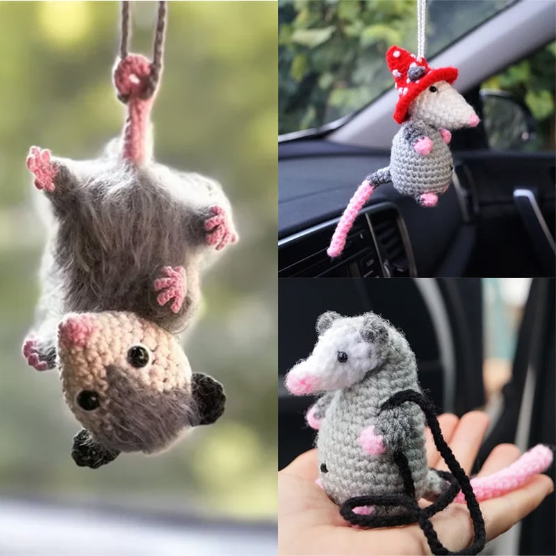 š„ LAST DAY 49% OFF-Possum Car Charm(100% handmade knitting)