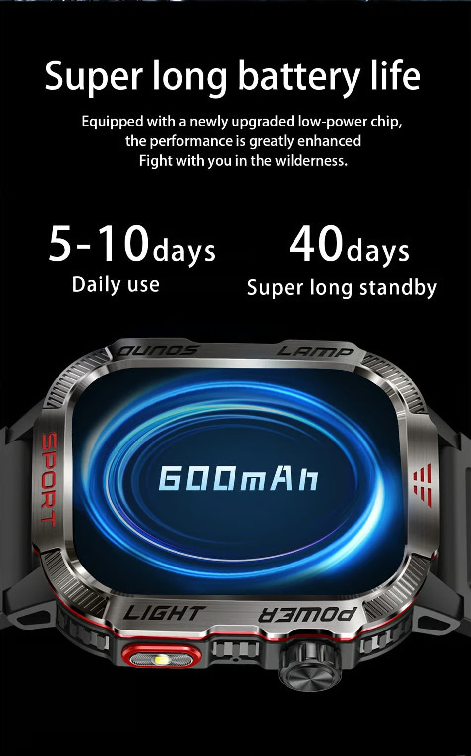 🔥 Last day 70% OFF – Military outdoor sports smartwatch for men for Android and iOS