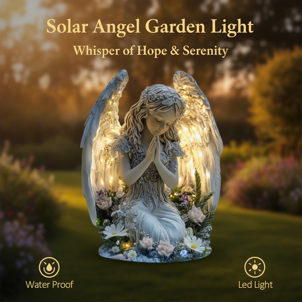 ❤️Guardian angel statue with candles