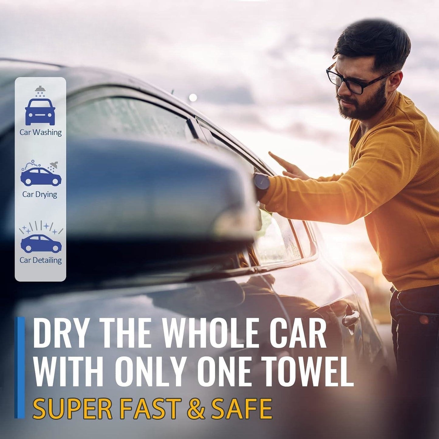 Microfiber drying towel for car 🔥