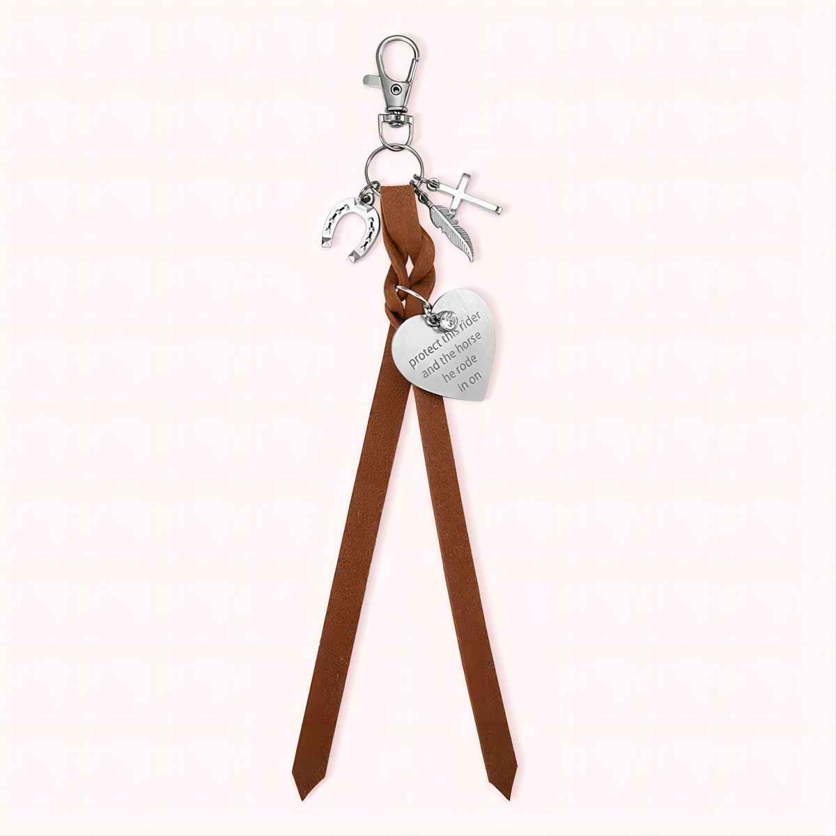 Personalized Saddle Heart Engraved Pendant
