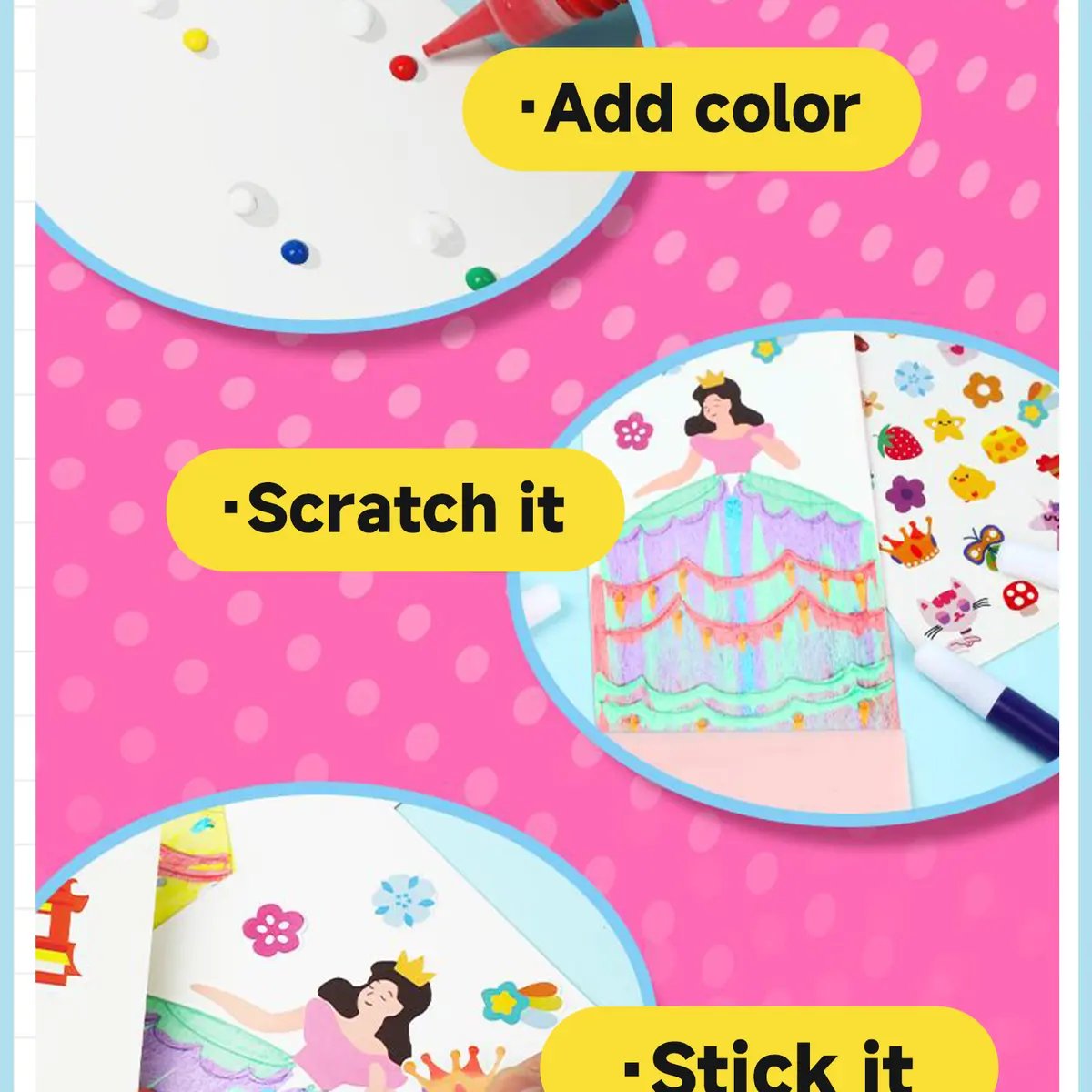 Rainbow Scratch Art Kit – Paint, Scratch & Reveal the Magic