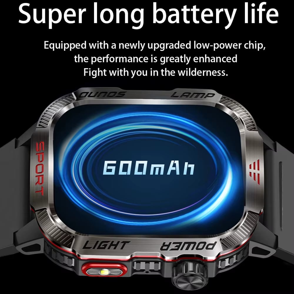 🔥 Last day 70% OFF – Military outdoor sports smartwatch for men for Android and iOS