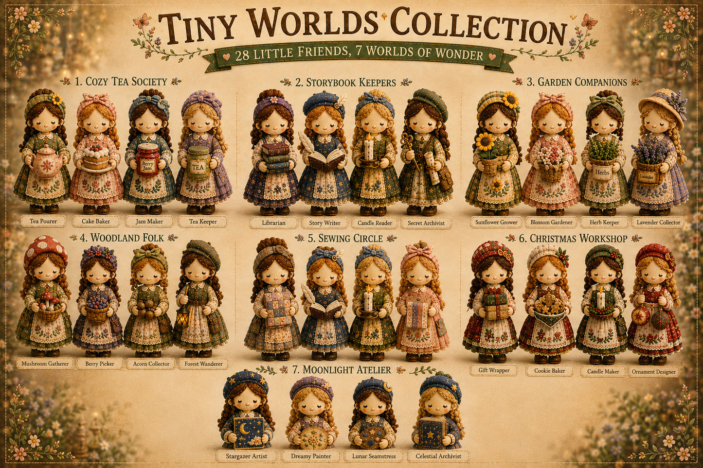 ๐๐งต Tiny Worlds Collection โ Patchwork DIY Kit Series
