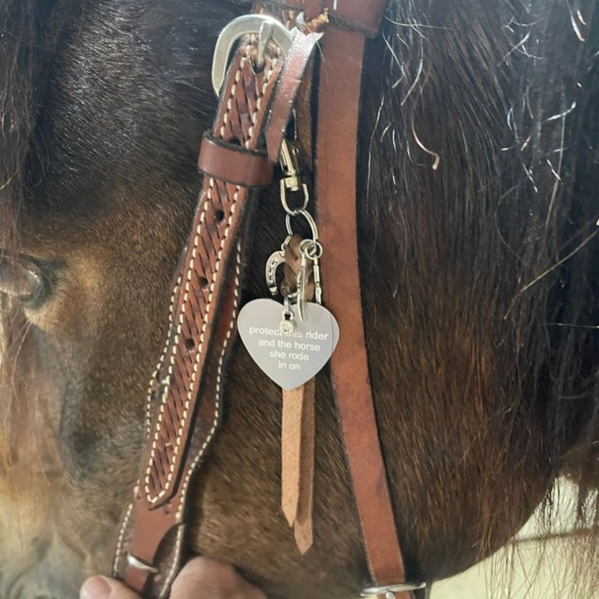 Personalized Saddle Heart Engraved Pendant