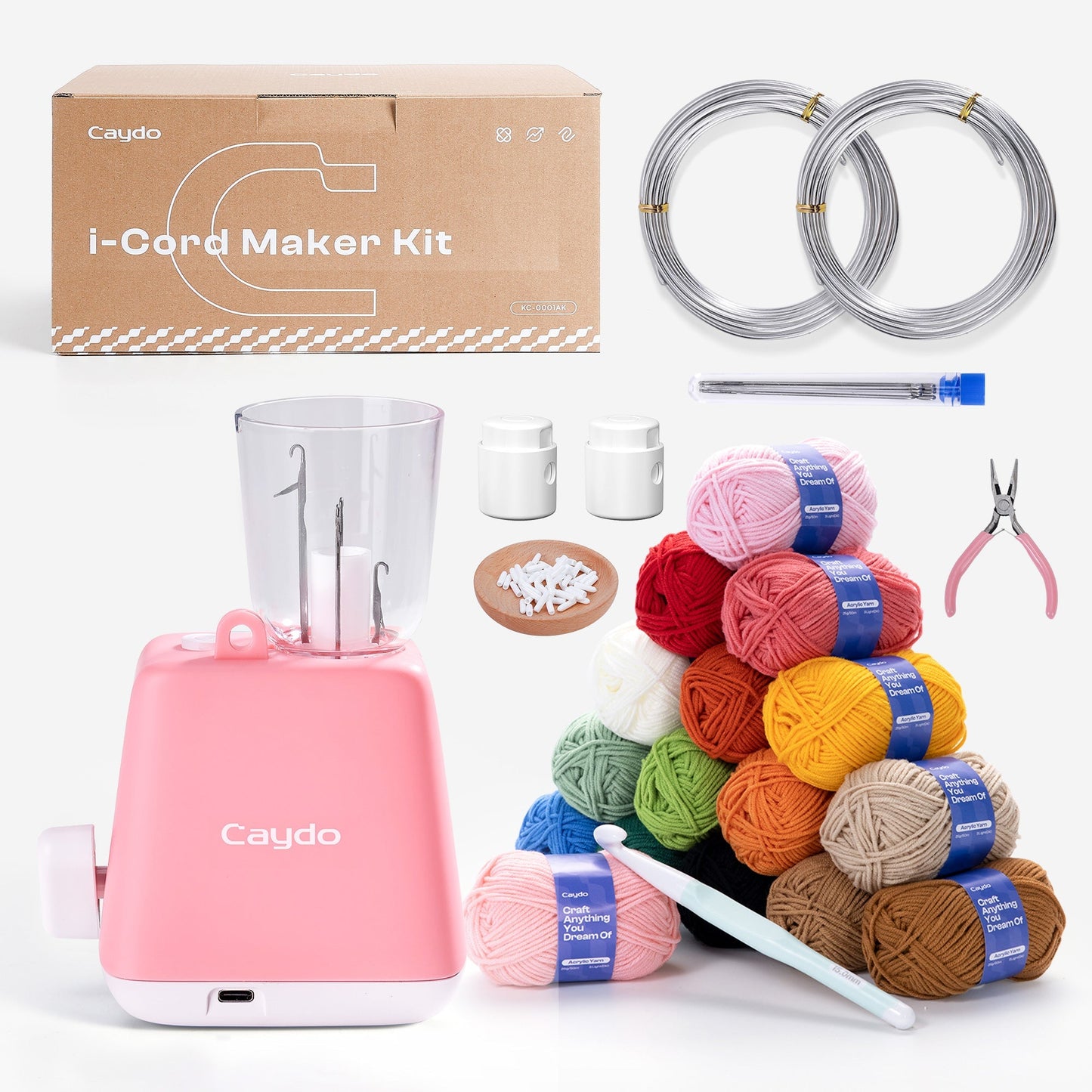 Electric I-cord knitting machine