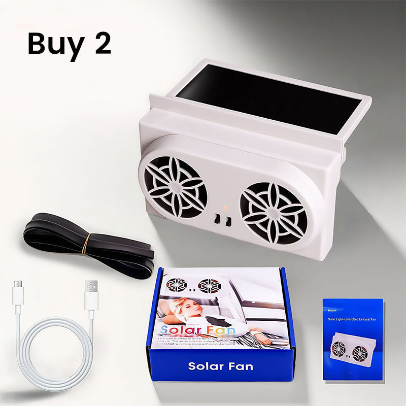 ☀️🚗Get 50% off now🔥Solar-powered car fan – Cool down your car without draining the battery.