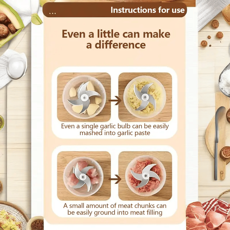 ✨Christmas Hot Sale-Electric Garlic Chopper