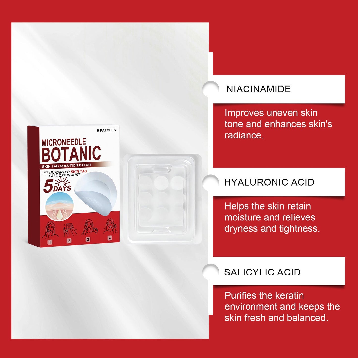 Painless Skin Tag & Wart Removal Patches