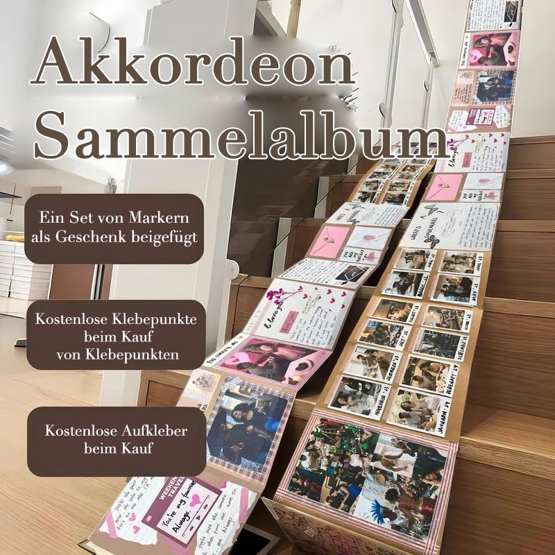 ✨The memory keeper: 230 cm foldable scrapbook album