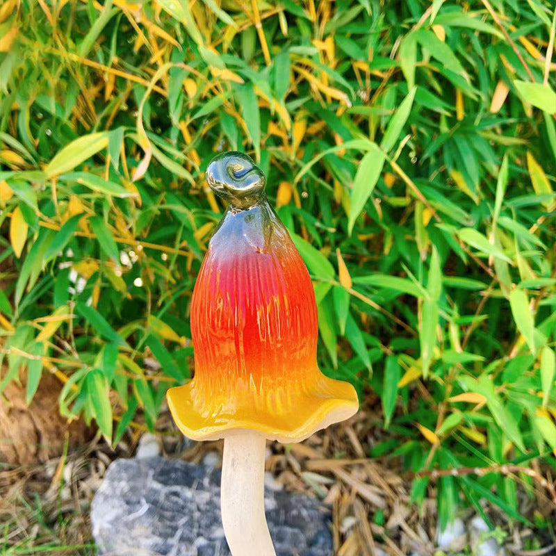 🍄Tinkling Toadstools Ceramic Mushrooms for Garden Decoration