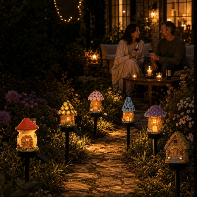 🔥Big Sale - 50% OFF🔥Solar Fairy-Tale Mushroom Cottage Garden Light – Magical LED Outdoor Decor for Gardens, Pathways & Cozy Backyard Spaces 🍄✨