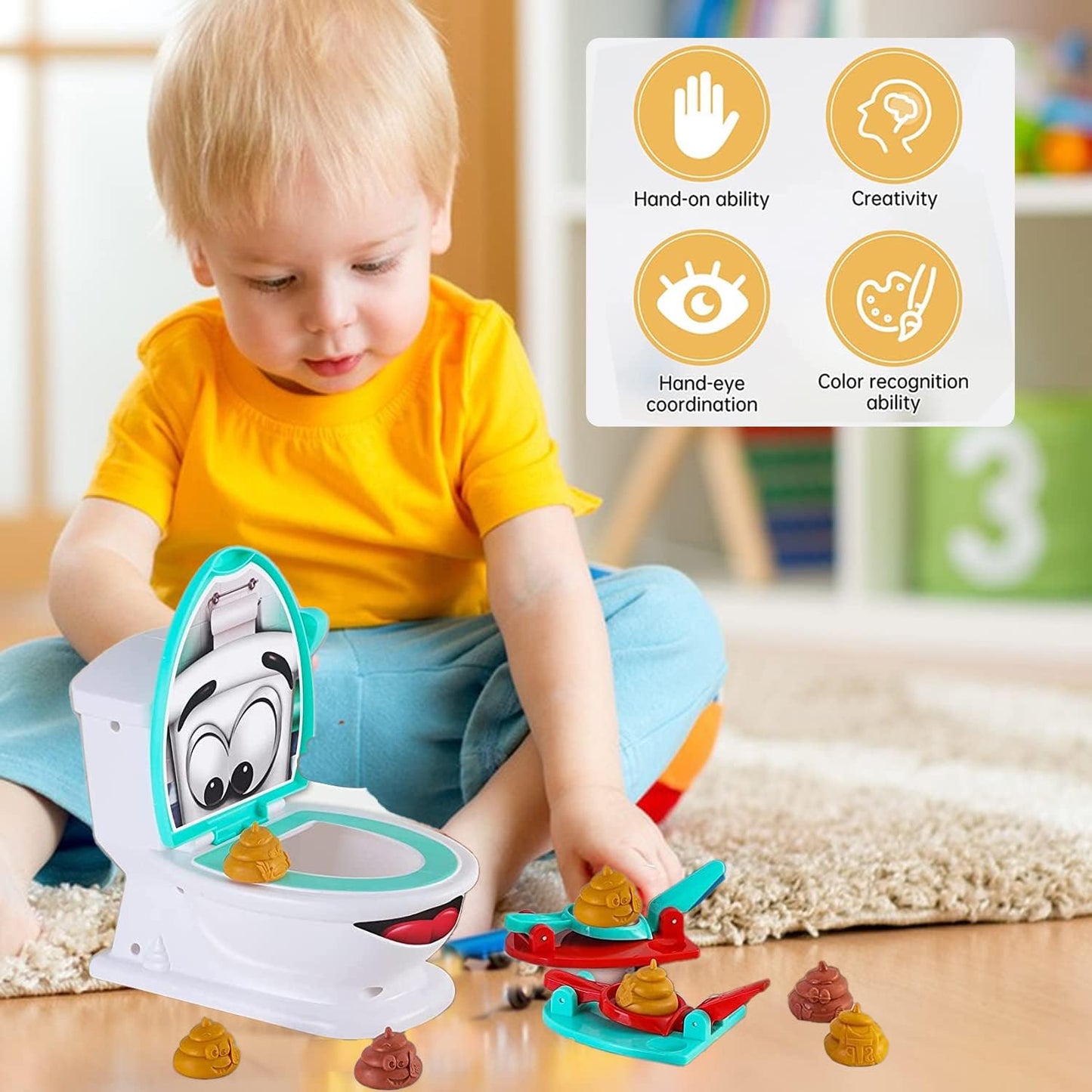 💩Interactive Poop Shooting Game Set for Family Fun