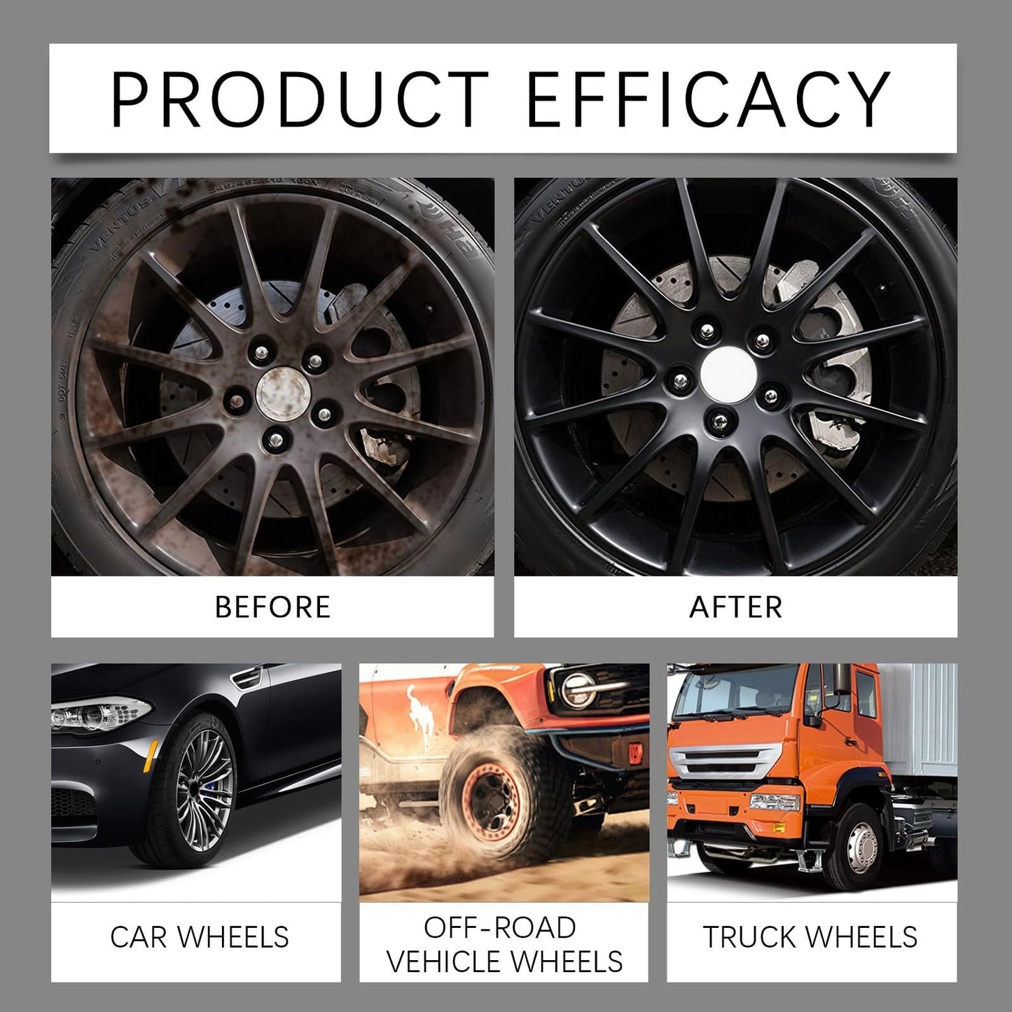 🎉Black Friday Early Bird Frenzy🎉AQA 16OZ Heavy Duty Wheel Rust And Water Spot Cleaner