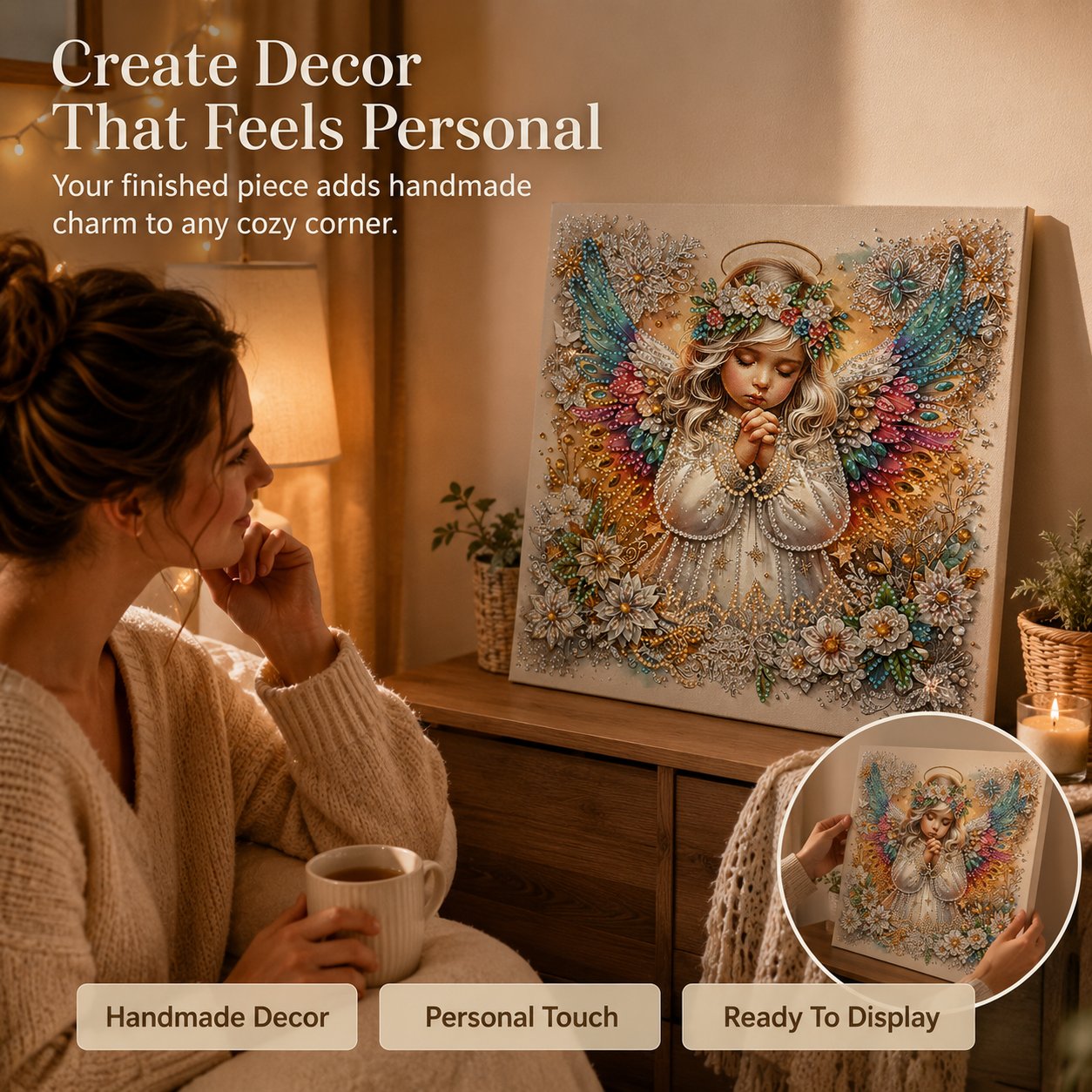 👼✨Sparkling Crystal Diamond Art Kit For DIY Wall Decor