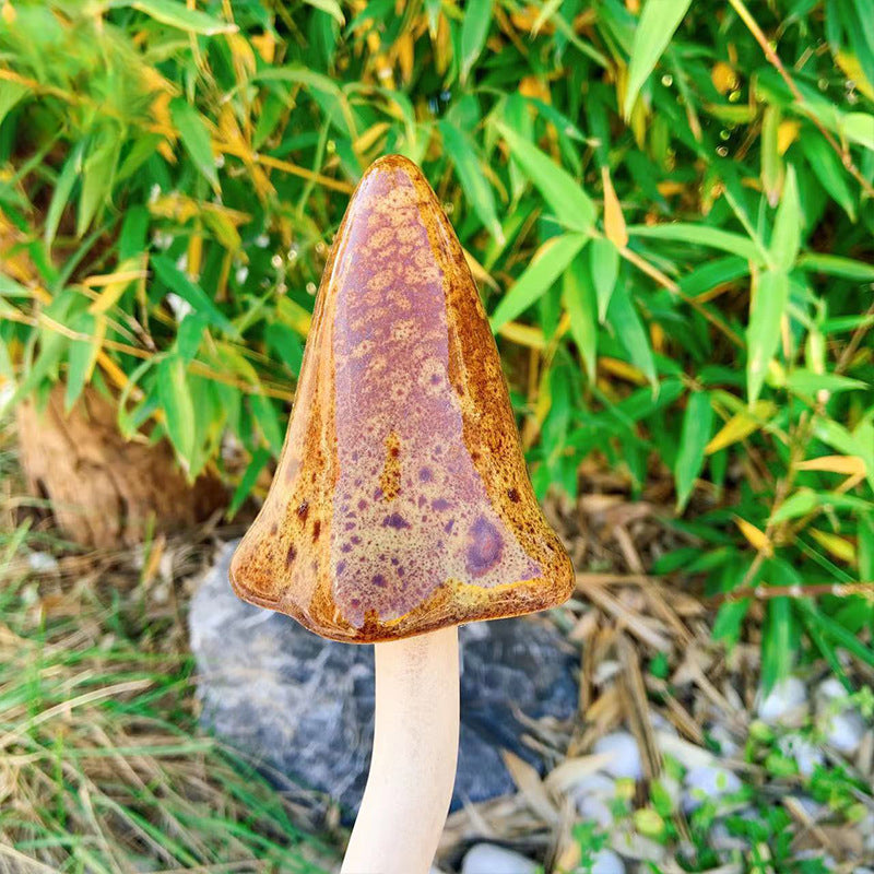 🍄Tinkling Toadstools Ceramic Mushrooms for Garden Decoration