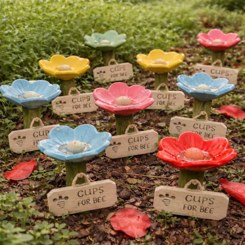 ⏳Limited-time 50% off🐝Flower-Shaped Bee Watering Station💧