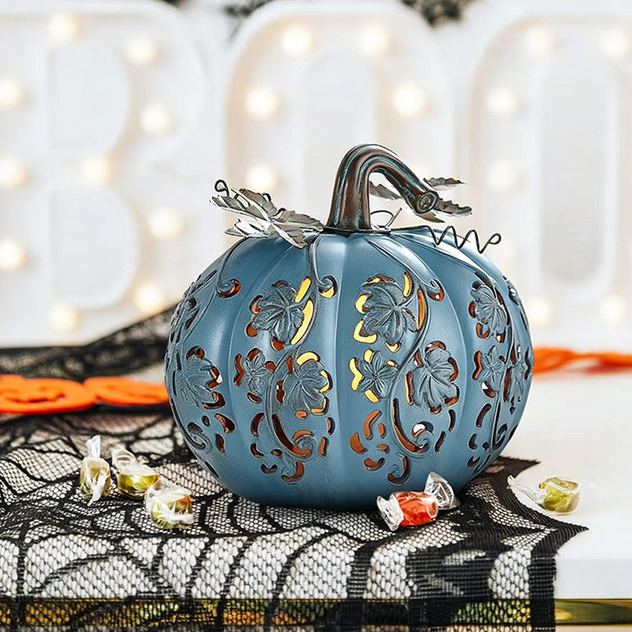Light-Up Halloween Gourd Decoration