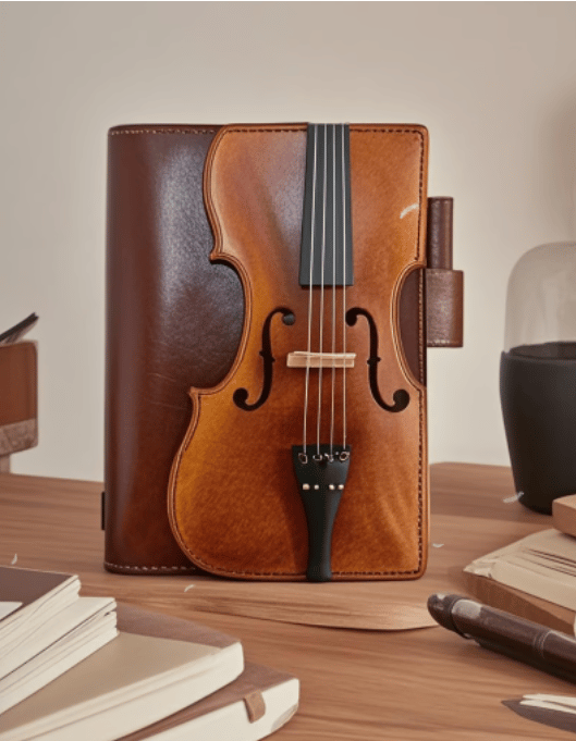🔥HOT SALE - Vintage Violin Leather Notebook - Retro Lined Journal for Writing, Musical Gift for Musicians, Music Teachers & Music Lovers(Buy 2 Free Shipping)