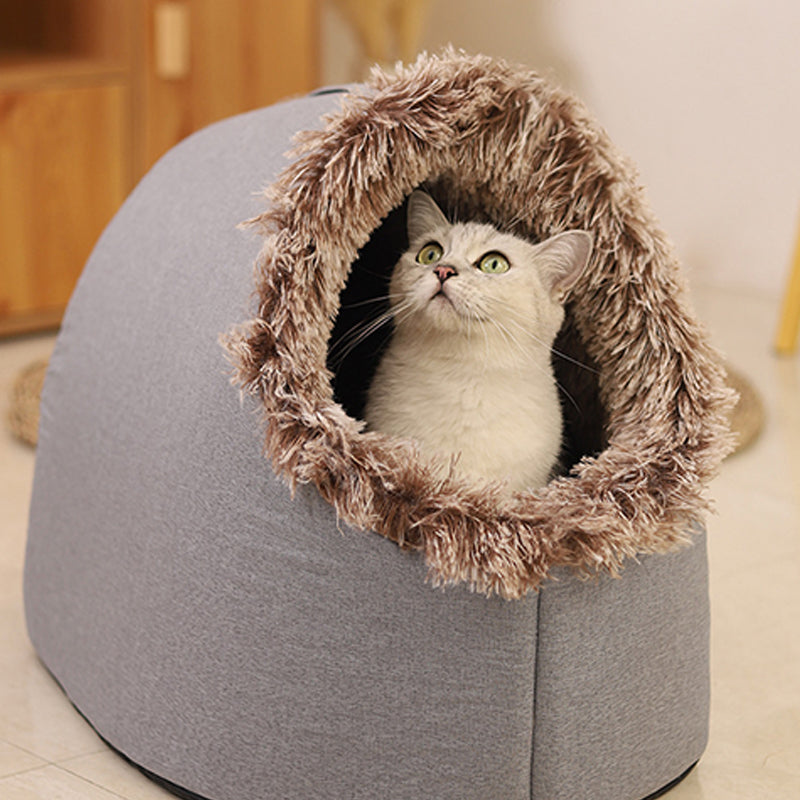🐾Warm winter cave bed for pets