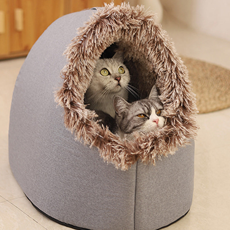 🐾Warm winter cave bed for pets