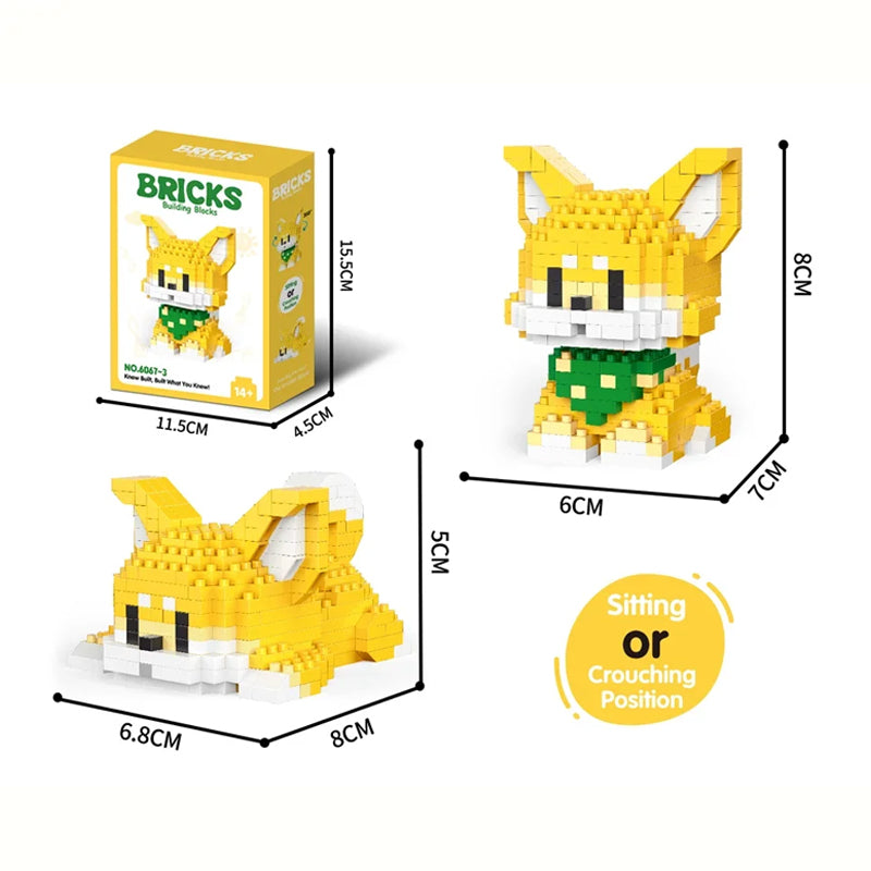 Cute Pet Micro-particle Building Block Models 🐶🐱🧩