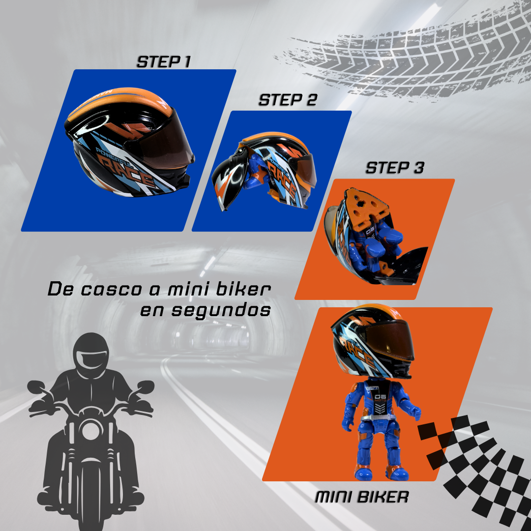 Realistic Motorcycle Rider Alloy Transforming Figure Ornament