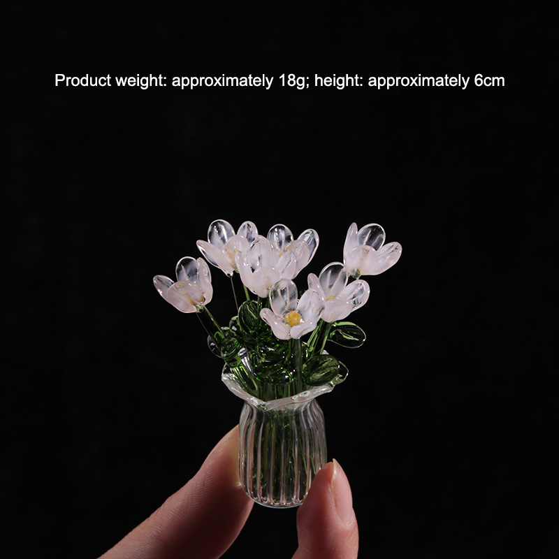 Glass Flower Ornament