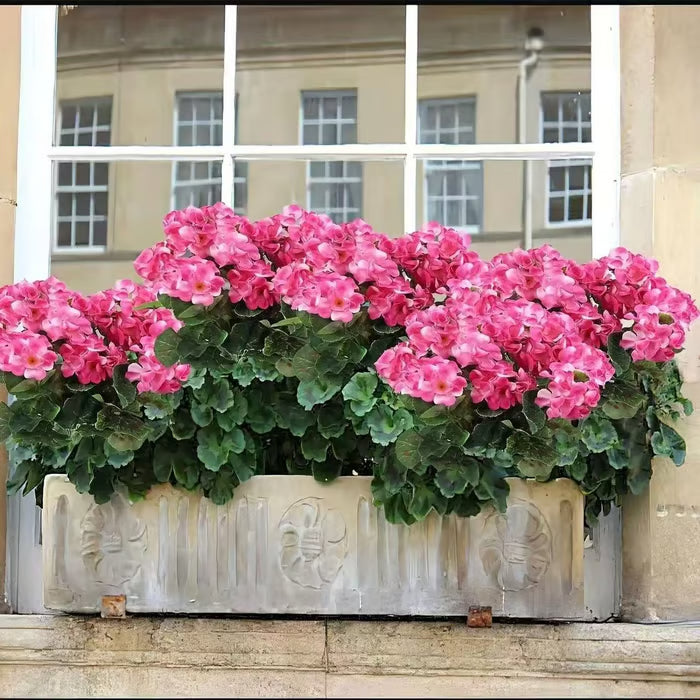 UV-resistant artificial geraniums – Red artificial flowers for patios, gardens and home décor