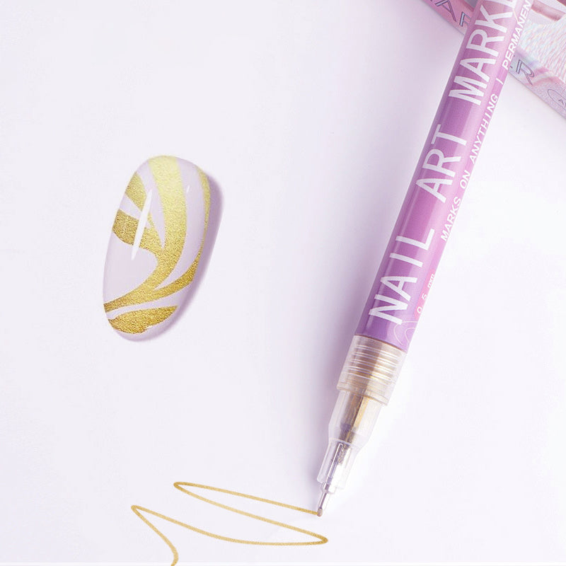 Professional nail art pen set with 12 colour