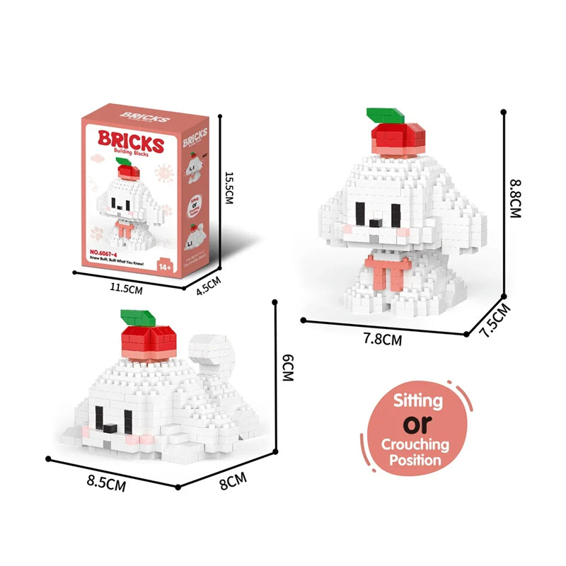 Cute Pet Micro-particle Building Block Models 🐶🐱🧩