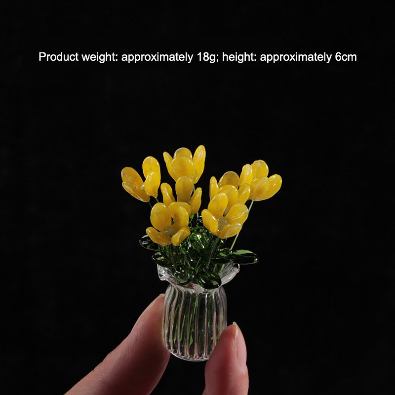 Glass Flower Ornament
