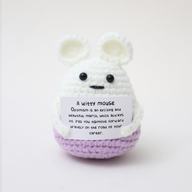 Emotional Support Knitted Doll 100% Knitted Dolls - 10x Compensation for Fakes, Free Returns