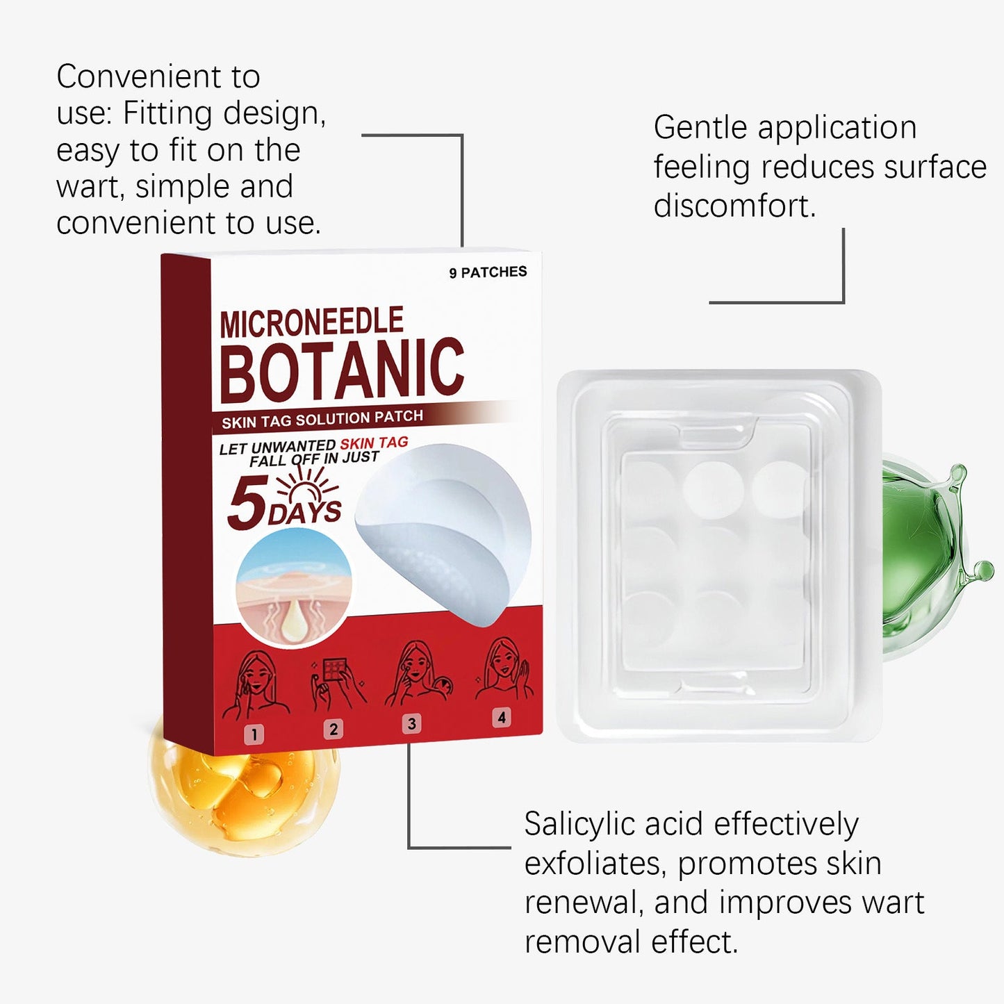 Painless Skin Tag & Wart Removal Patches