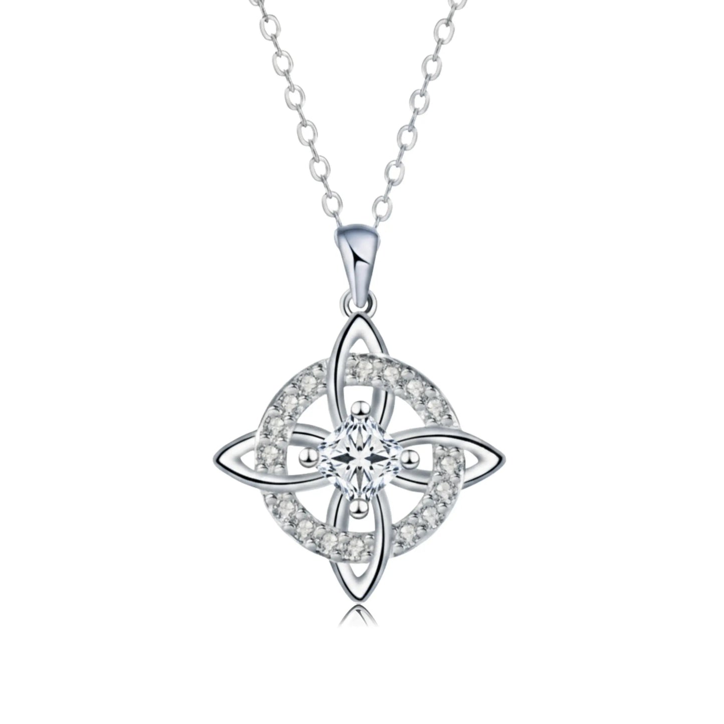 ✨ Mystical Birthstone Witches Knot Necklace – Natural Crystal 🔮💞Protect Your Loved Ones