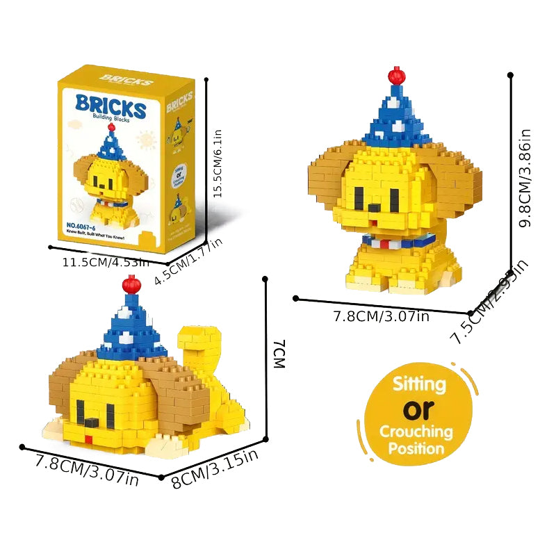 Cute Pet Micro-particle Building Block Models 🐶🐱🧩