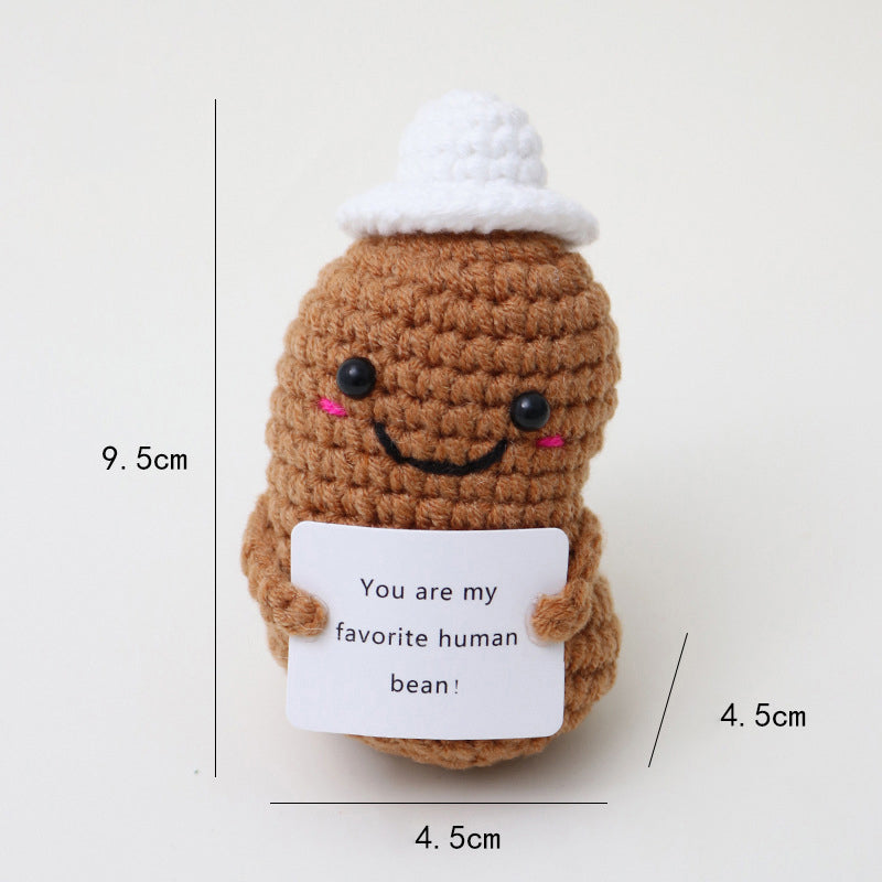 Emotional Support Knitted Doll 100% Knitted Dolls - 10x Compensation for Fakes, Free Returns