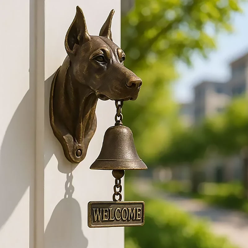 🐶 Welcome doorbell with dog them