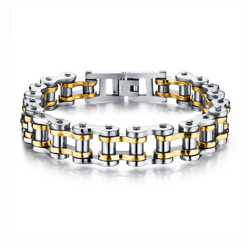 Bicycle Titanium Steel Motorcycle Chain Bracelet