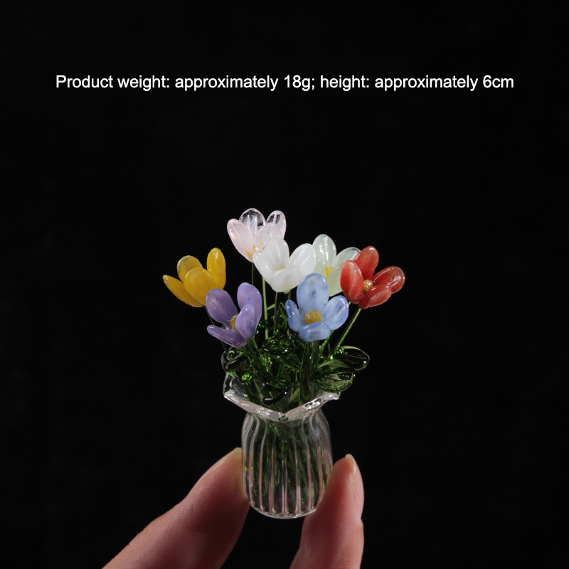 Glass Flower Ornament