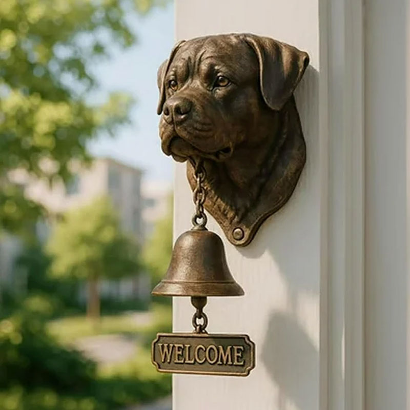 🐶 Welcome doorbell with dog them