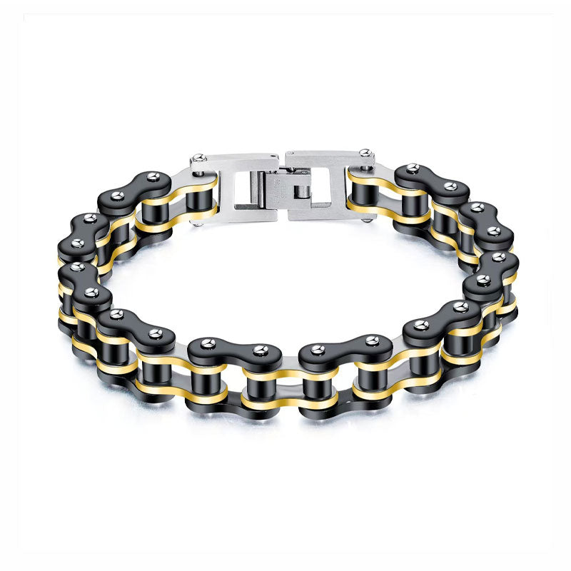 Bicycle Titanium Steel Motorcycle Chain Bracelet