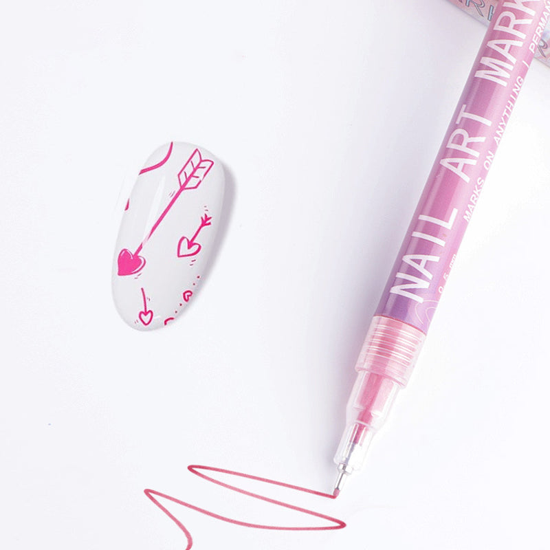 Professional nail art pen set with 12 colour