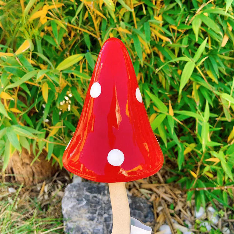 🍄Tinkling Toadstools Ceramic Mushrooms for Garden Decoration