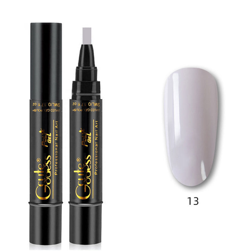 One-step glue three-in-one nail polish gel pen