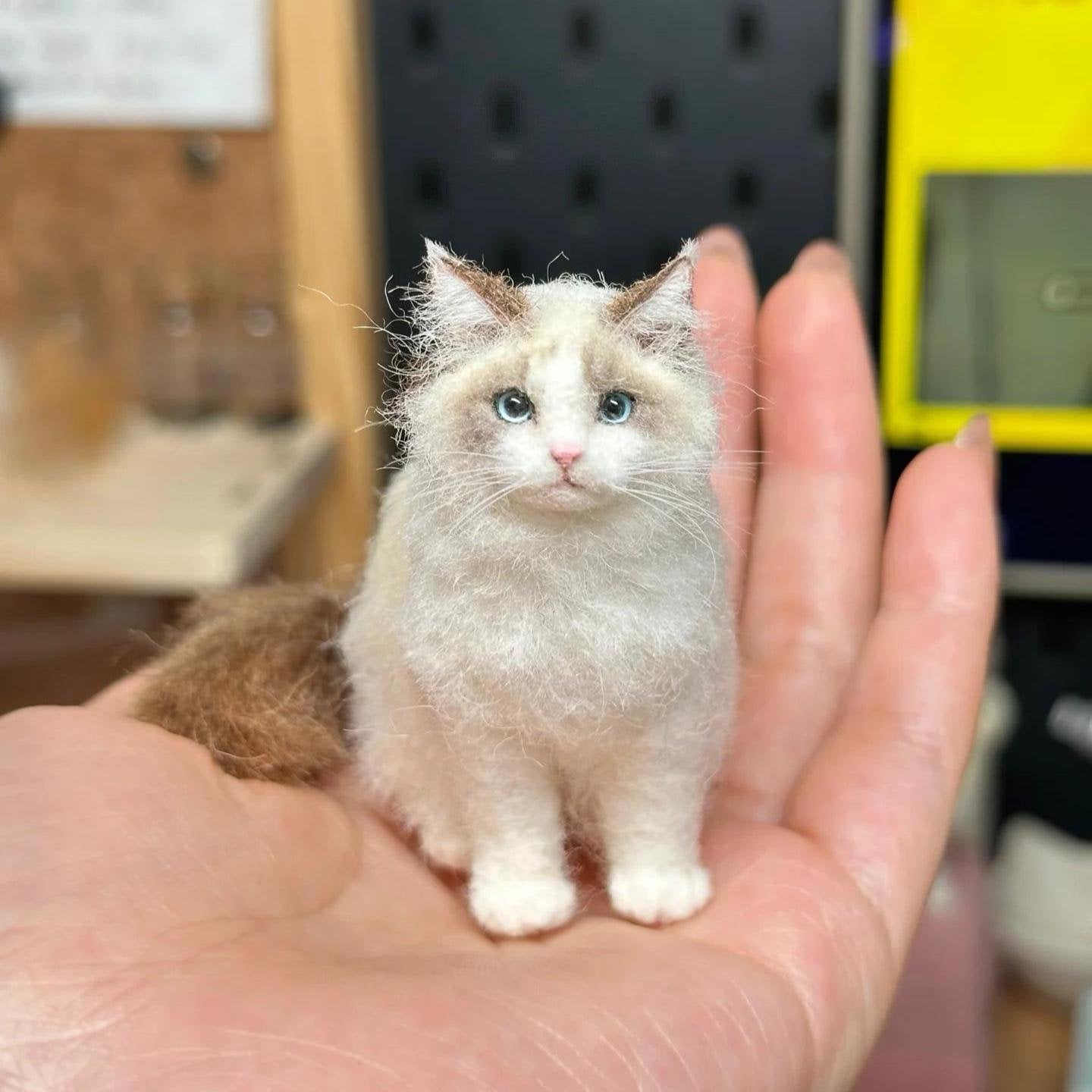 🔥LAST DAY 49% OFF -🐱💖Mini felted wool cat