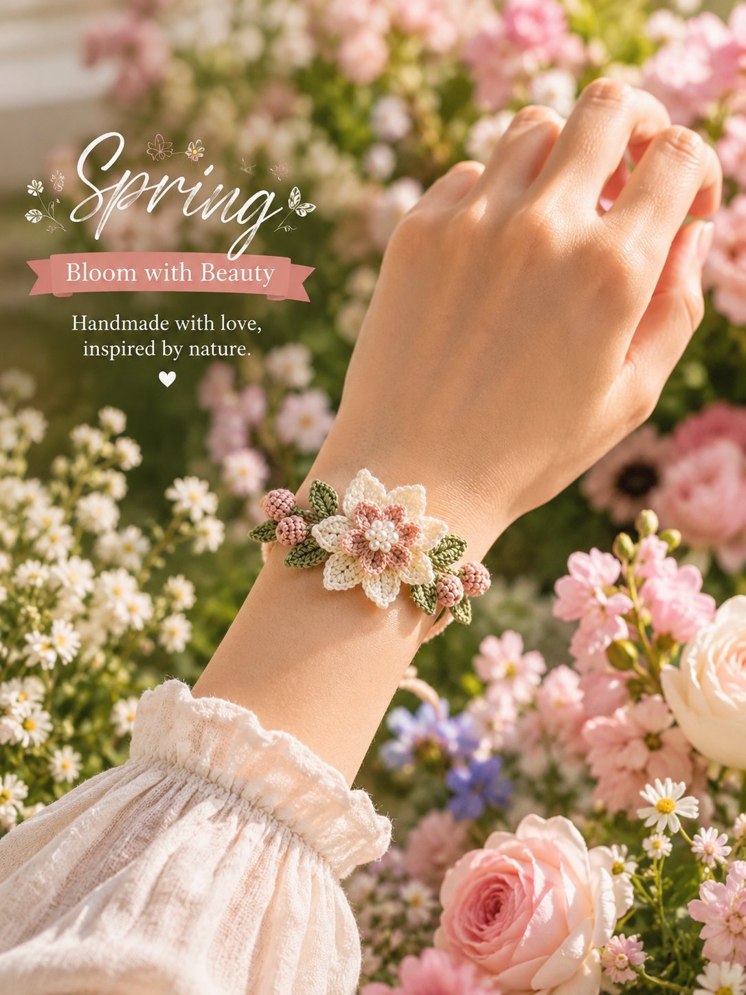 🔥Last Day 49% OFF🔥DIY Nature-Inspired Crochet Bracelet Kit